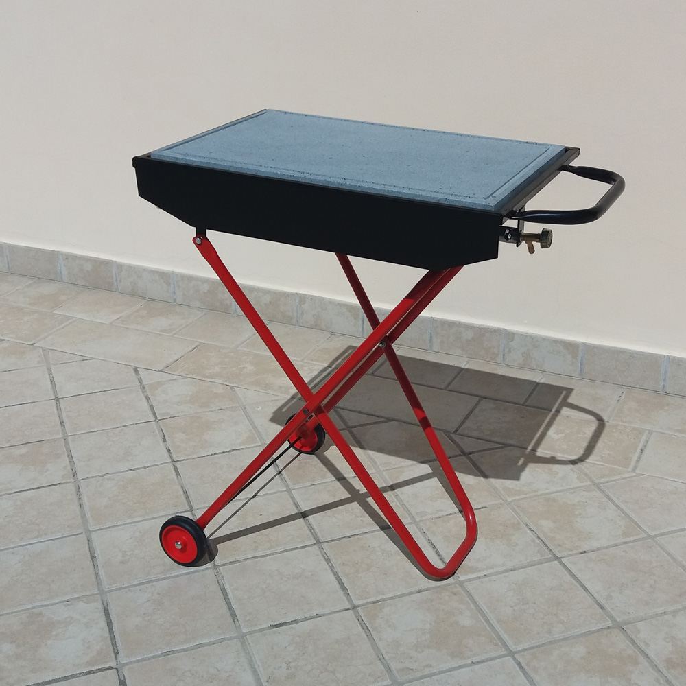 Barbecue con pietra lavica 60x40 cm - Fonderia Bongiovanni Abruzzo (TE)