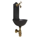 Fontana a muro Malaga con rubinetto 303/B e sifone