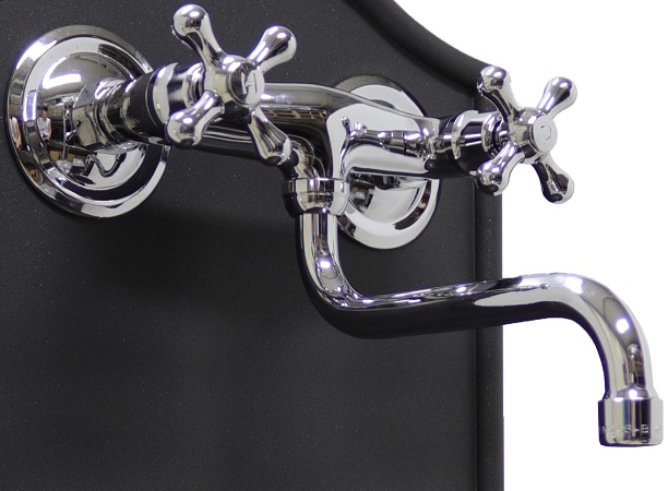 Gruppo lavello in ottone cromato RO/404