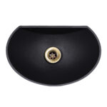 Vasca a muro mod. 600 + sifone in ottone Brunito - immagine 2