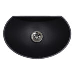 Vasca a muro mod. 600 + piletta in ottone cromato