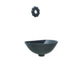 Vasca a muro mod. 600 con rosone margherita