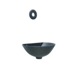 Vasca a muro mod. 600 con rosone disco