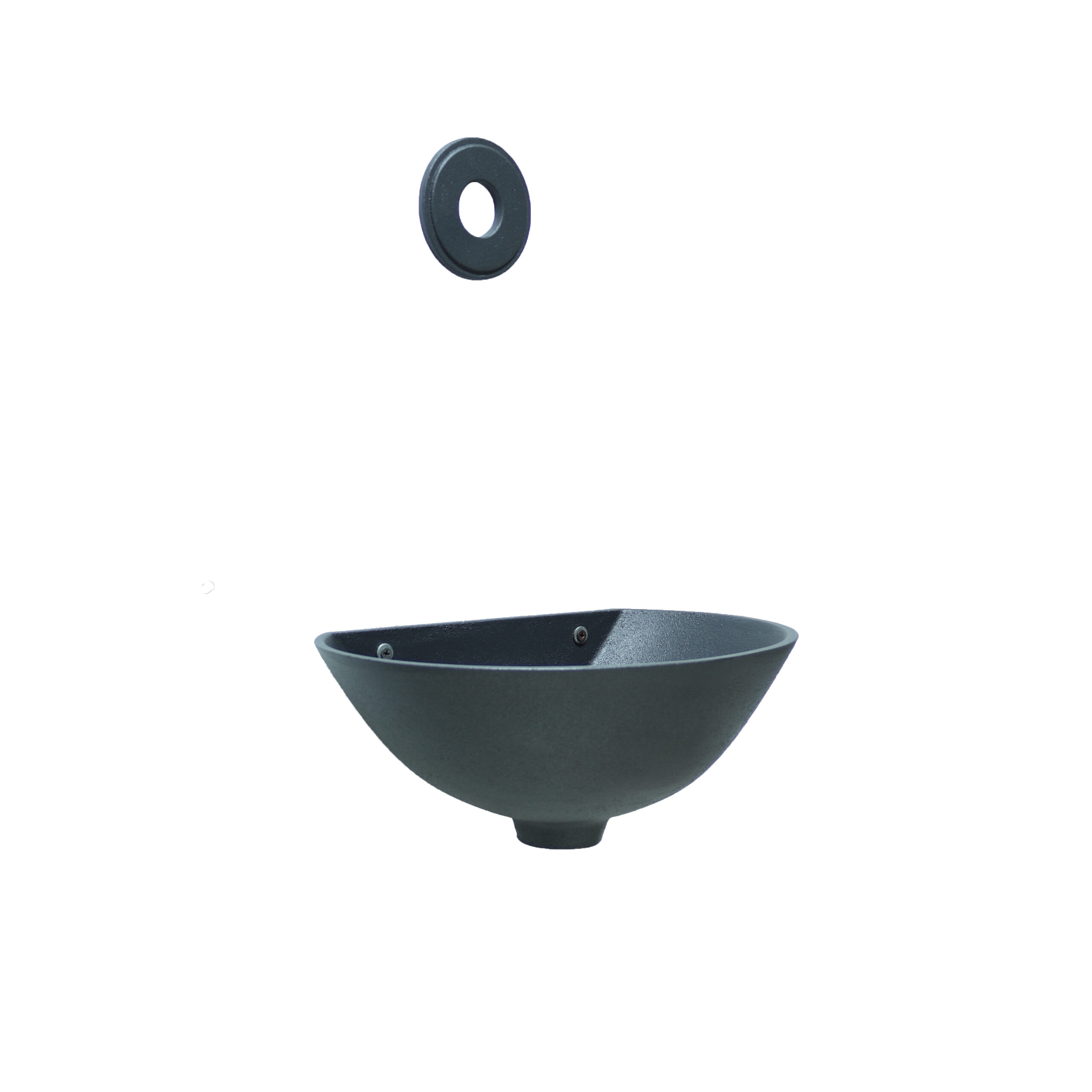 Vasca a muro mod. 600 con rosone disco