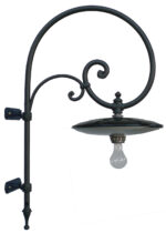 Braccio a muro Amalfi con piatto doppio smaltato