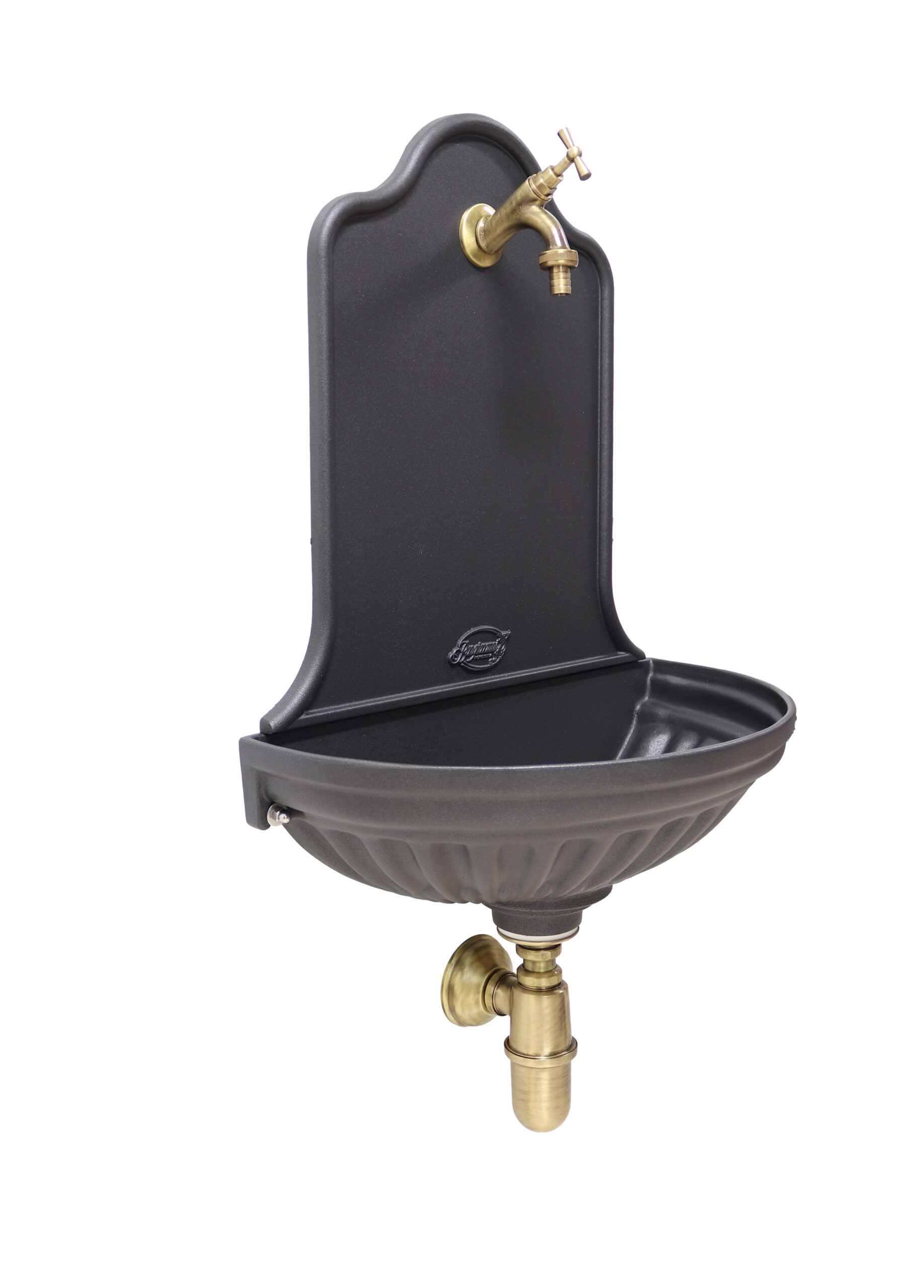 Fontana a muro Barcellona con rubinetto 303/B e sifone