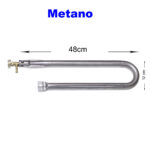 Bruciatore a "U" mod. Metano 48x12 cm