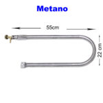 Bruciatore a "U" mod. Metano 55x22 cm