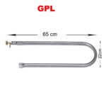 Bruciatore a "U" mod. GPL 65x22 cm - immagine 3