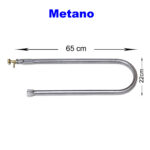Bruciatore a "U" mod. Metano 65x22 cm