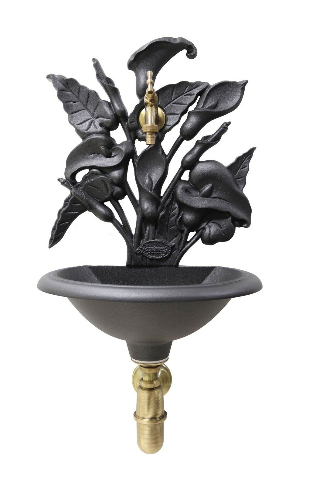 Fontana a muro Calla con rubinetto 303/B e sifone