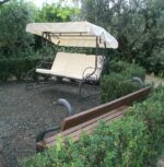 Dondolo in ferro battuto modello Orione