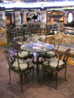 Poltrona in alluminio modello Laura