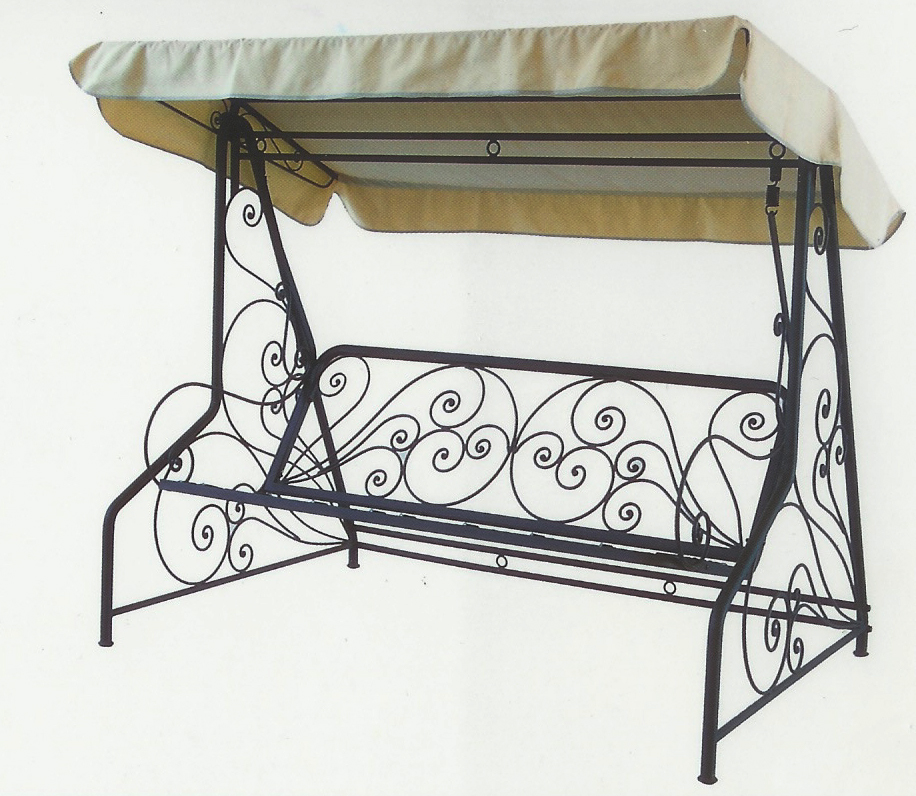 Dondolo in ferro battuto modello Orione