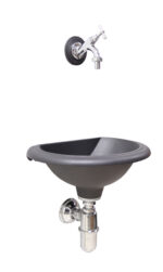 Fontana Olbia con rubinetto cromato + sifone