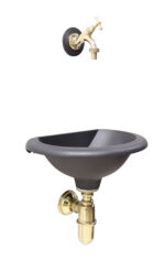 Fontana Olbia con rubinetto lucido + sifone