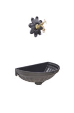 Fontana a muro mod.Versilia cod.303B+fiore grande