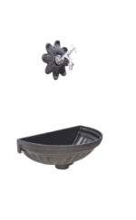 Fontana a muro mod.Versilia cod.303C+fiore grande