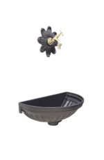 Fontana a muro mod.Versilia cod.303L+fiore grande
