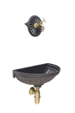 Fontana a muro Versilia rosone liberty grande 303B e sifone