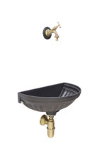 Fontana a muro Versilia rubinetto 303/B e sifone