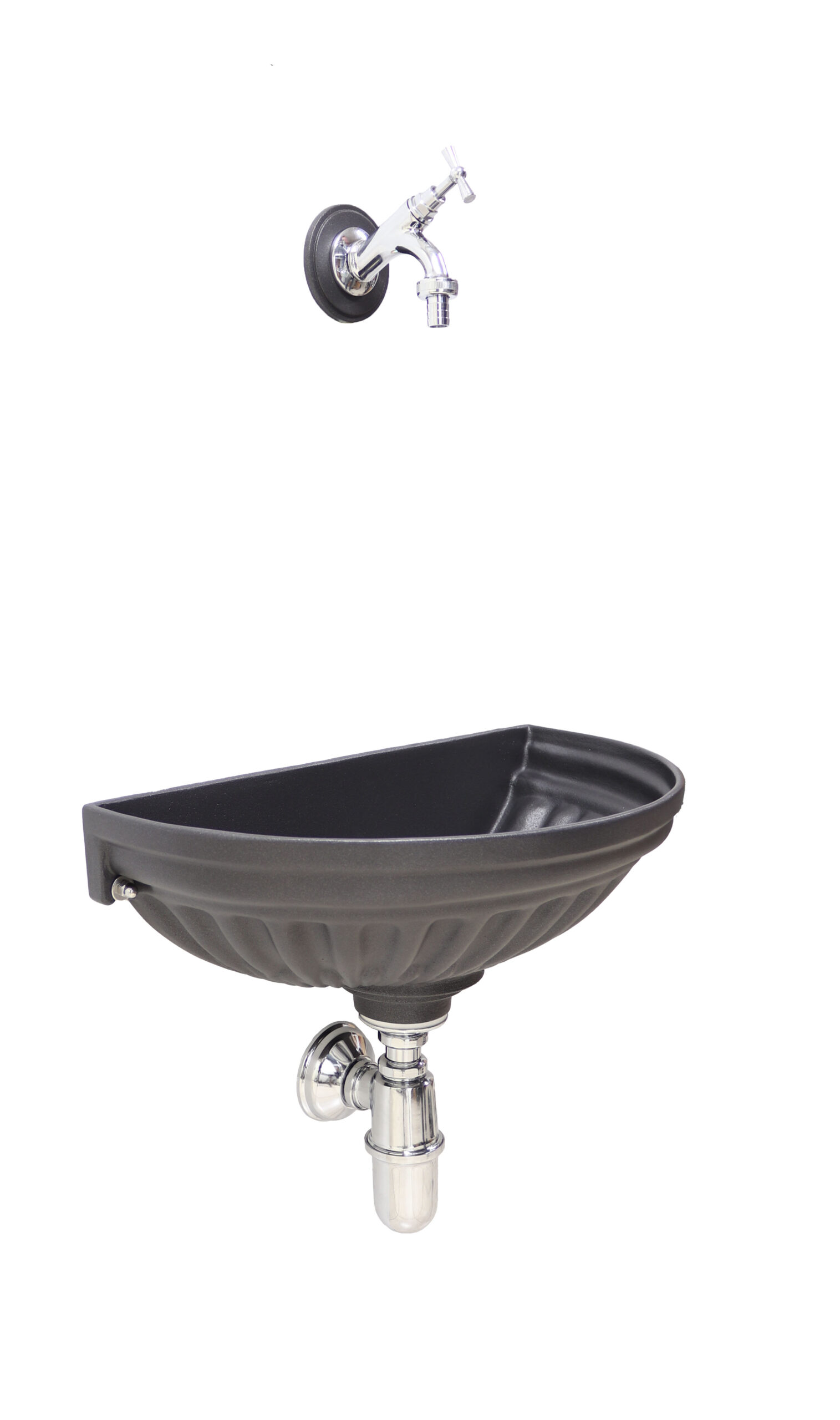 Fontana a muro Versilia rubinetto 303/C e sifone