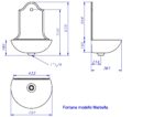 Fontana a muro Marbella con rubinetto 303/B - immagine 3