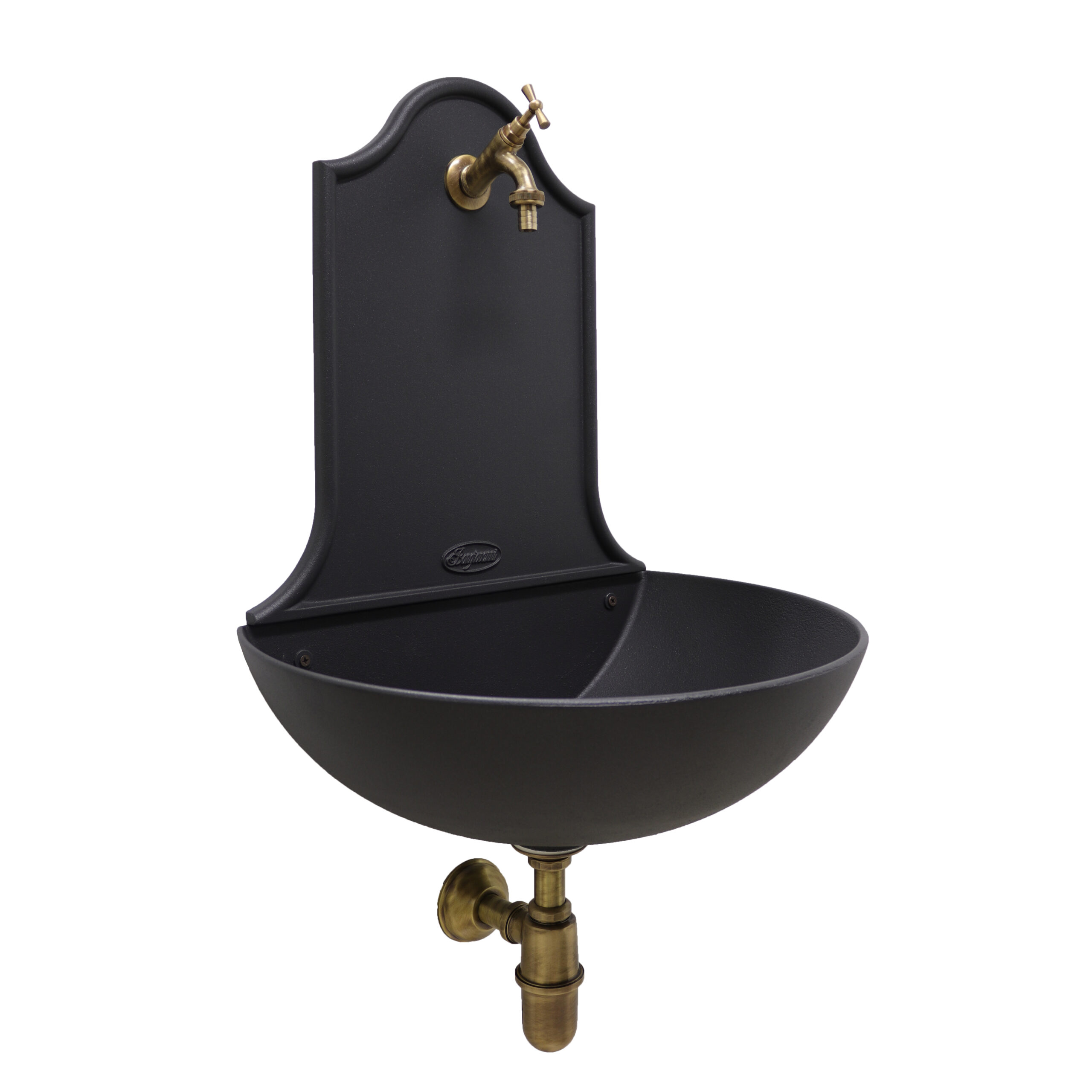 Fontana a muro Marbella con rubinetto 303/B e sifone