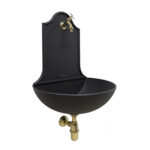 Fontana a muro Marbella con rubinetto 303/L e sifone