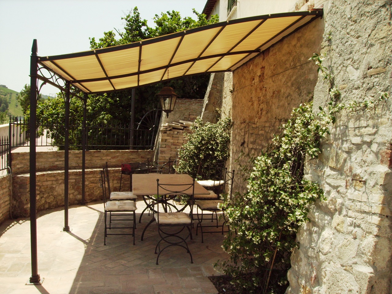 Pergola Smeraldo addossata