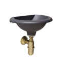 Vasca Olbia + sifone in ottone brunito