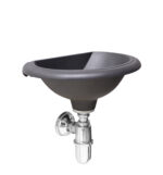 Vasca Olbia + sifone in ottone cromato