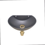 Vasca a muro mod. 600 + sifone in ottone Brunito - immagine 5