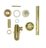 Sifone in ottone lucido con piletta - immagine 5