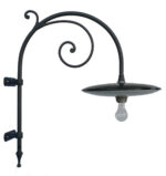 Braccio a muro Ischia40 con piatto smaltato