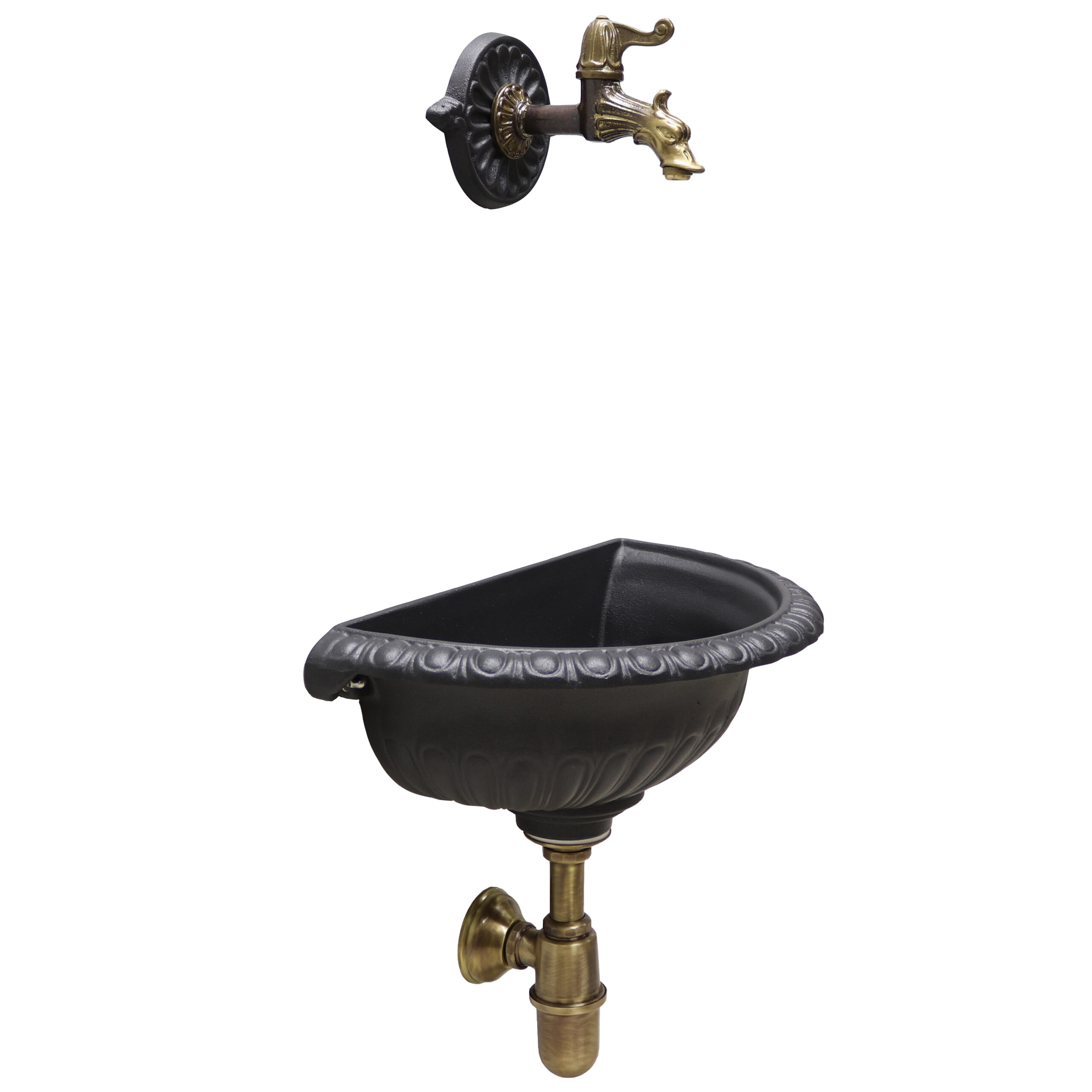 Fontana a muro Liberty con rubinetto 147 + sifone