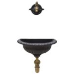 Fontana a muro Liberty con rubinetto 147 + sifone - immagine 2