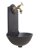 Fontana a muro Malaga con rubinetto 303/B e Margherita