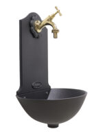 Fontana a muro Malaga con rubinetto 303/L e Margherita