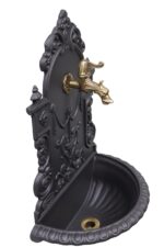 Fontana a muro Granada con rubinetto 147/C e sifone brunito - immagine 2