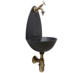 Fontana a muro Palma con rubinetto 303/B e sifone