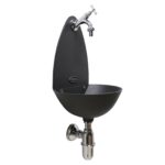 Fontana a muro mod. Palma con rubinetto cod. 303/C + sifone