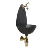 Fontana a muro mod. Palma con rubinetto cod. 303/L + sifone