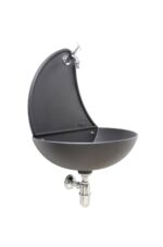 Fontana a muro Palmira con rubinetto 303/C e sifone