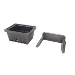 Braciere pellet in ghisa per stufa mod. Grande con cornice - immagine 5