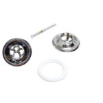 Vasca a muro mod. 600 + piletta in ottone cromato - immagine 4