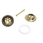 Vasca a muro mod. 600 + piletta in ottone lucido - immagine 4