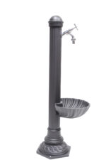Fontana a colonna mod. Pandora con rubinetto cod. 303/C + vasca