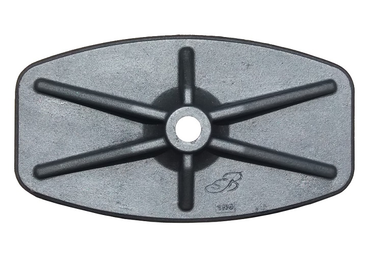 Piastra antisismica in ghisa per tiranti modello FB07