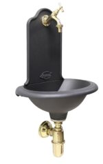 Fontana a muro Ronda con rubinetto 303/L e sifone